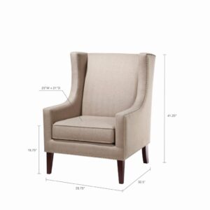 Pair of NEW Taupe Wingback Chairs
