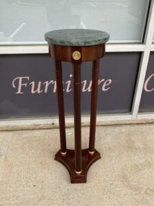 Bombay Green Marble Top End Table / Plant Stand