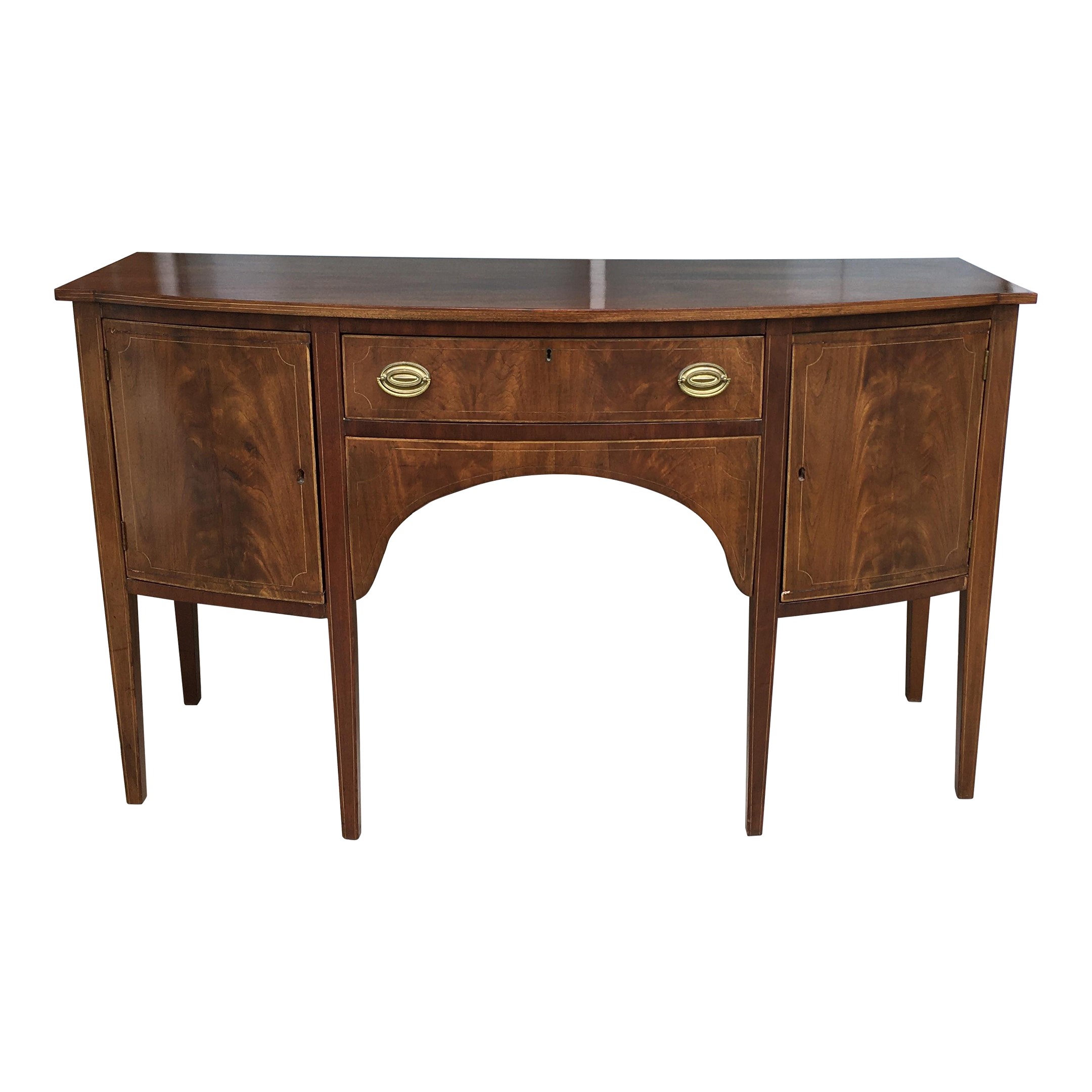 19th Century Flamed Mahogany Hepplewhite Sideboard