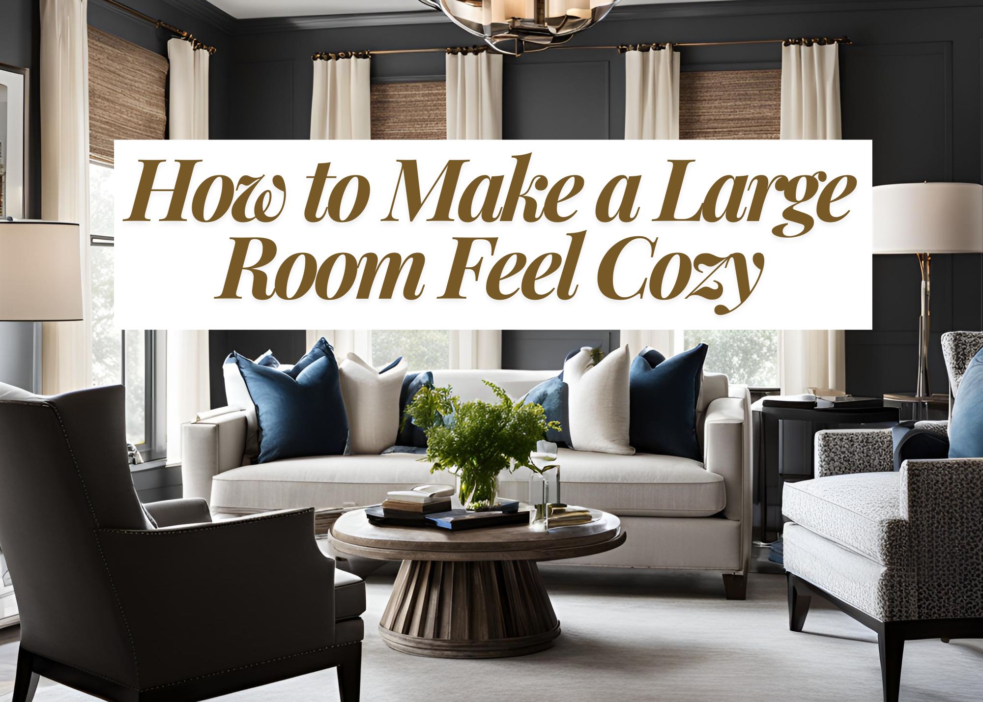 How to Make a Large Room Appear Cozy Through Decorating