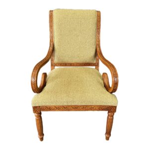 Scroll Form Fauteuil Armchair attributed to Fairfield