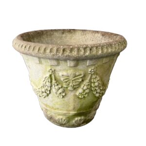 Concrete Planter with Draped Grapes