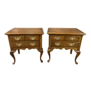 Pair of Pennsylvania House Solid Cherry Nightstands