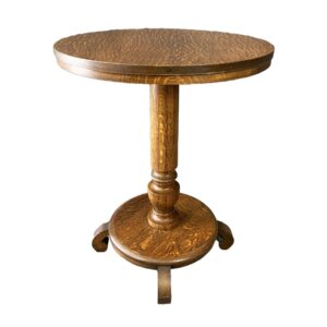 Quarter Sawn Round Oak Center Table