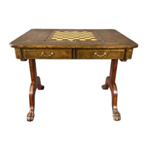 Game Table with Chess, Checkers, & Backgammon