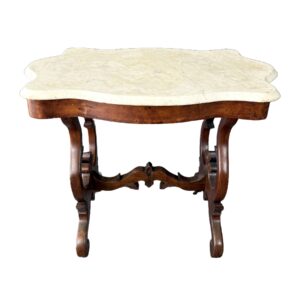 19th Century Turtletop Marble Table