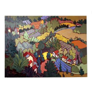 "The Many Colors of Provence" Original Claudia Hartley Oil on Canvas