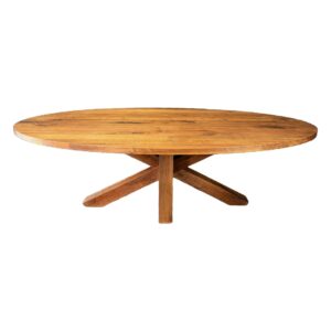 Contemporary Cherry Oval Pedestal Dining Table