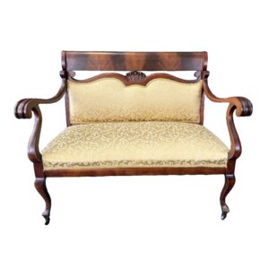 c1900 Mahogany Parlor Settee