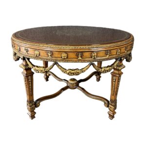 Elaborate Gold Painted Center Table