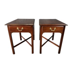 Pair of Link Taylor Mahogany End Tables