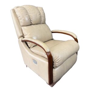 Lay-Z-Boy Tan Leather Electric Recliner