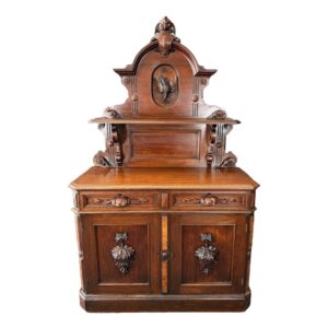 19th Century Carved Sideboard with Bird Motif