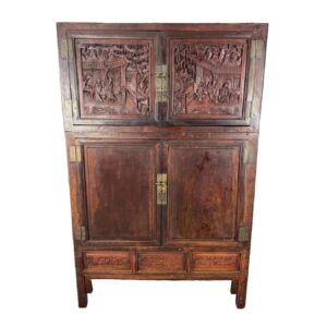 Antique 4-Door Chinese Linen Press