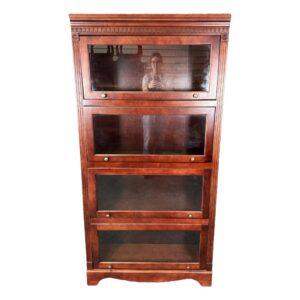 Four "Stack" Barrister-Style Bookcase