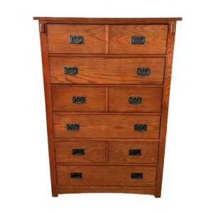 Mission Style Oak Chest of Drawers