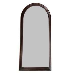 Early 1900s Mahogany Arched Wall Mirror