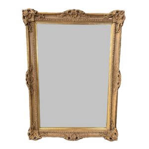 1950's Rectangular Ornate Gold Mirror