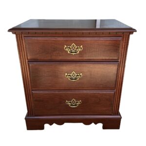 Broyhill Oversized Cherry 3-Drawer Nightstand