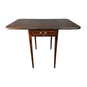 Inlaid Brandt Mahogany Pembroke Side Table