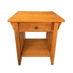 Oak Mission Style End Table