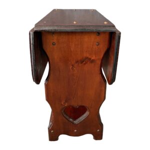 Vintage Solid Pine Drop-Side End Table