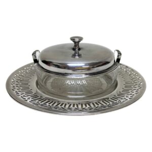 Meriden Brita Co. Silverplate Caviar/Butter Dish