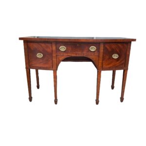 Maitland Smith Bowfront Federal Style Mahogany Sideboard