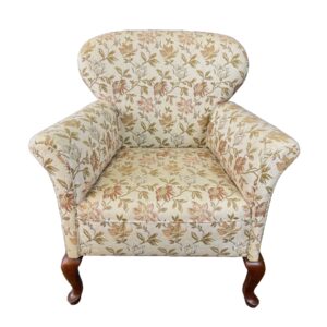 Floral Upholstered Accent Chair