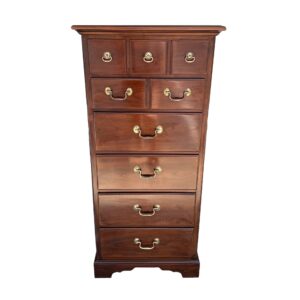 Drexel Solid Cherry Lingerie Chest with Flip Top Mirror