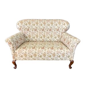Floral Upholstered Settee