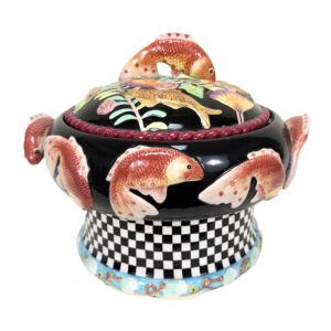 House Of Hatten Goldfish Soup Tureen Peggy Fairfax Herrick Koi Fish Bowl