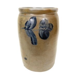 Antique Stoneware Blue Mark Crock