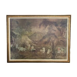 The Tribute Horse, Print of Famous Chinese Painting