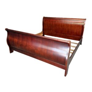 Coaster King Size Cherry Finish Sleigh Bed