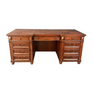 Home Meridian Executive Desk with Cherry Finish
