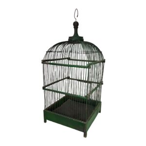 Circa 1950s Green Birdcage