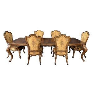 7 Piece Bernhardt Walnut Finish Dining Set
