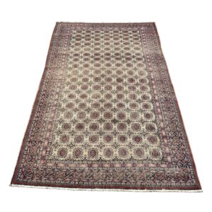 6x10 Vintage Hand-Knotted Bokharra Area Rug