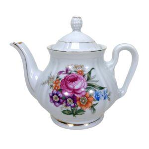 Japanese Tea Pot with Floral Motif