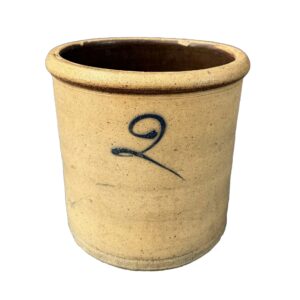 19th Century 2 Gallon Stoneware Crock