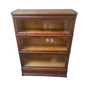 Macey Antique Mahogany Three Stack Barrister/Lawyers Bookcase