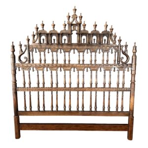 Vintage Gothic Revival King Headboard