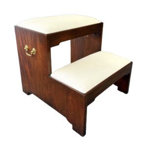Henkel Harris Solid Mahogany Upholstered Bed Steps
