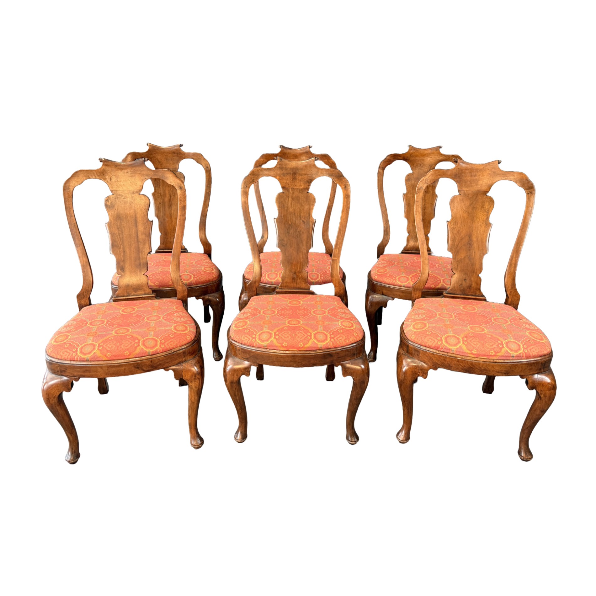 Set of 6 Antique Italian-Made Dining Chairs