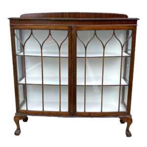 Early 1900's Flamed Mahogany Bookcase