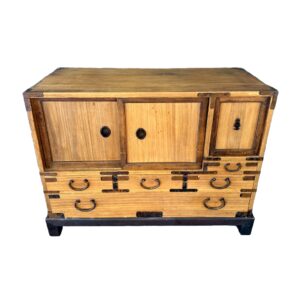 Small Asian Cabinet with Sliding Doors