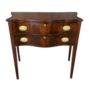 Madison Square Serpentine Front Mahogany Petite Sideboard/Silver Chest