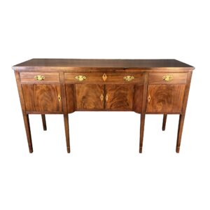 19th Century Mahogany Hepplewhite Sideboard with Reeded Pillars