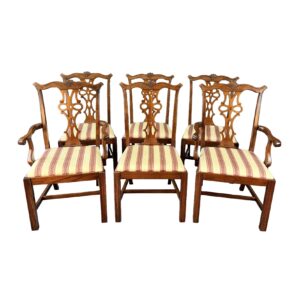 Set of 6 Traditional Cherry Dining Chairs